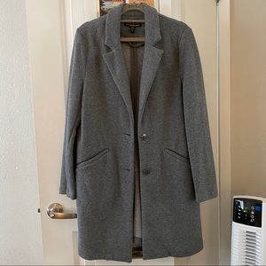 Zara Gray Sweater Pea Coat